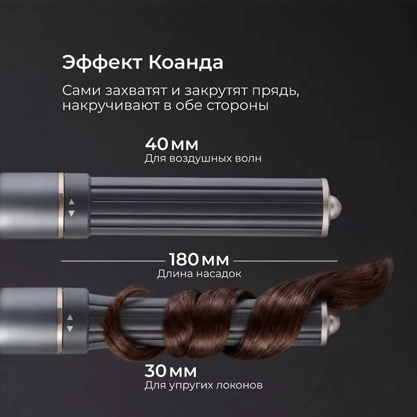 Профессиональный фен-стайлер для волос Essential (S300), Серый
