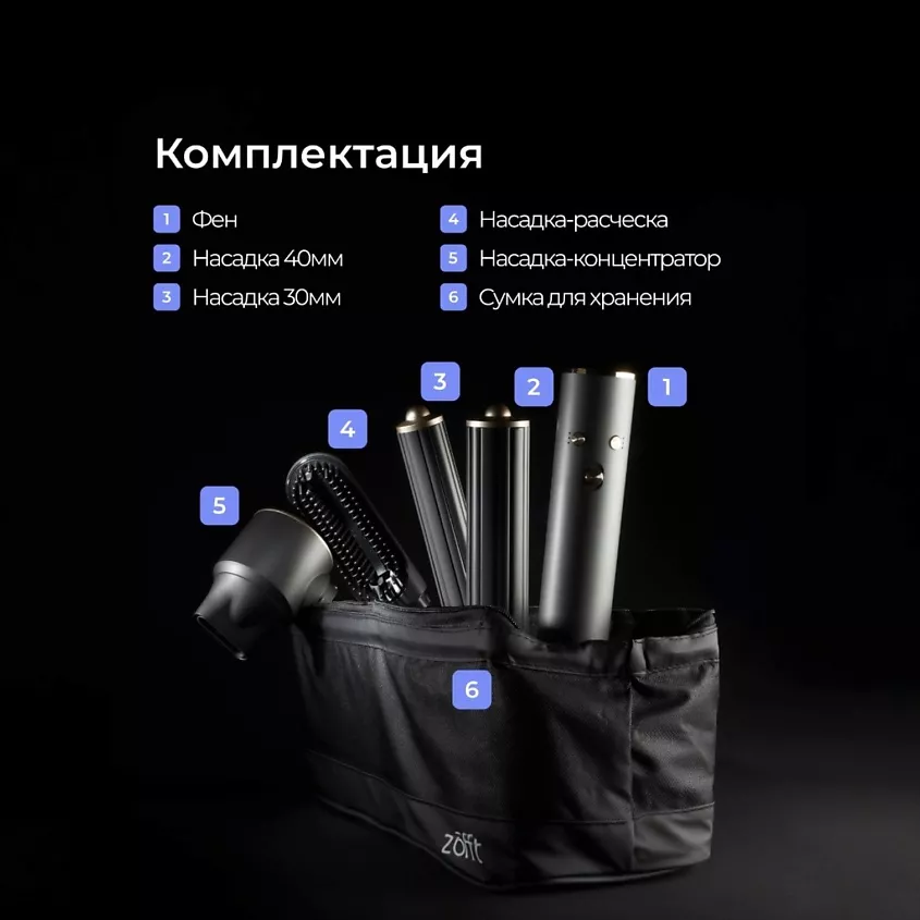 Профессиональный фен-стайлер для волос Essential (S300), Серый