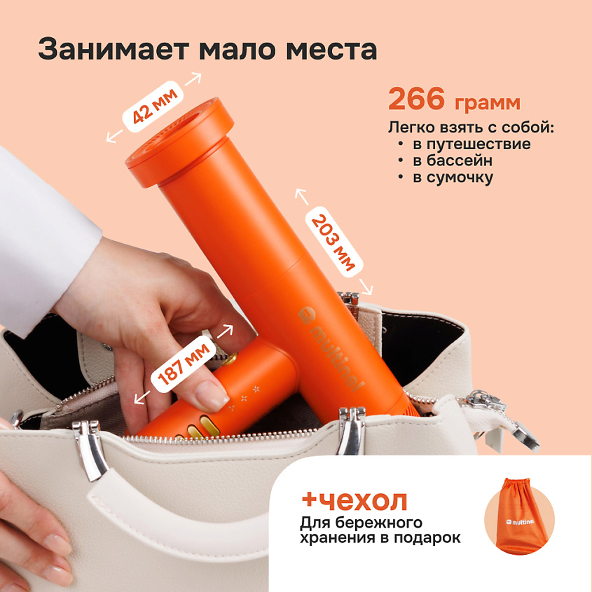 Компактный фен для волос CompactCare, 1 шт.